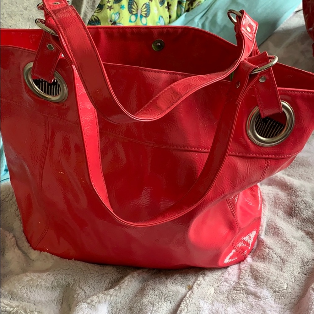 Large hot pink hobo bag